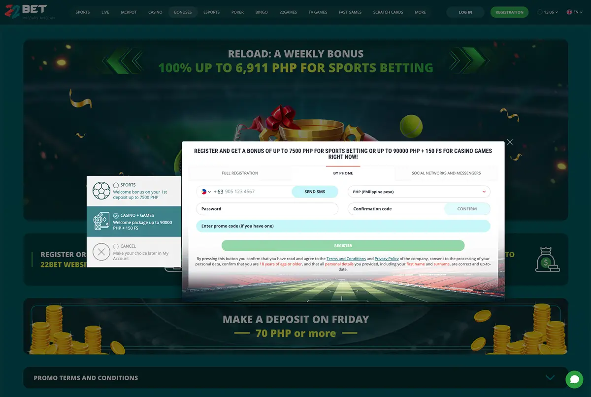 22Bet Palakasan